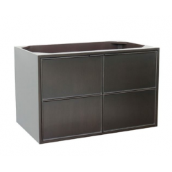 Bellaterra 400503-CAB-CP 36" Single Wall Mount Vanity In Cappuccino Finish - Cabinet Only