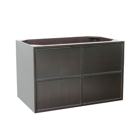Bellaterra 400503-CAB-CP 36" Single Wall Mount Vanity In Cappuccino Finish - Cabinet Only