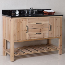 Bellaterra 6004-48-NL 48 In Single Sink Vanity-Solid Fir-Natural
