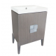 Bellaterra 804366-GY 25 In Single Sink Vanity-Wood-Gray, Wood Finish - Black