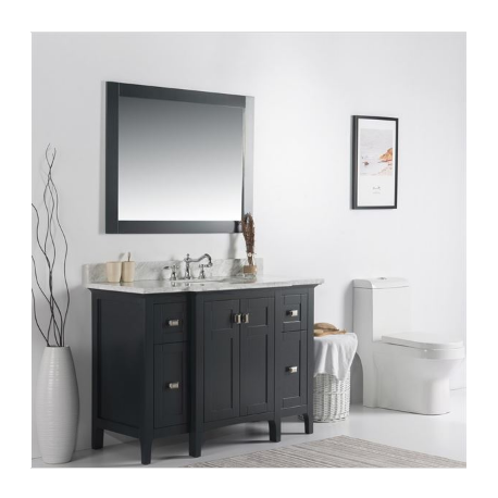 Bellaterra 77614 49" Single Vanity White Marble Top