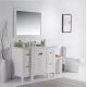 Bellaterra 77614 49" Single Vanity White Marble Top