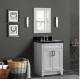 Bellaterra 400700-25-WH 25" Single Sink Vanity In White Finish