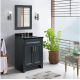 Bellaterra 400700-25-DG 25" Single Sink Vanity In Dark Gray Finish
