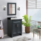 Bellaterra 400700-25-DG 25" Single Sink Vanity In Dark Gray Finish