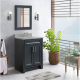 Bellaterra 400700-25-DG 25" Single Sink Vanity In Dark Gray Finish