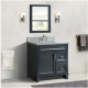 Bellaterra 400700-37L-DG 37" Single Sink Vanity In Dark Gray Finish Left Door/Center Sink