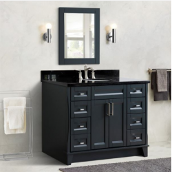 Bellaterra 400700-49S-DG 49" Single Sink Vanity In Dark Gray Finish