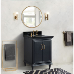 Bellaterra 400800-25-DG 25" Single Vanity In Dark Gray Finish