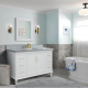 Bellaterra 400800-61S-WH 61" Single Vanity In White Finish