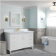 Bellaterra 400800-61S-WH 61" Single Vanity In White Finish