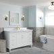 Bellaterra 400800-61S-WH 61" Single Vanity In White Finish