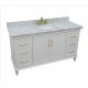 Bellaterra 400800-61S-WH 61" Single Vanity In White Finish