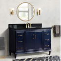 Bellaterra 400800-61S-BU 61" Single Sink Vanity In Blue Finish