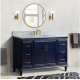 Bellaterra 400800-61S-BU 61" Single Sink Vanity In Blue Finish