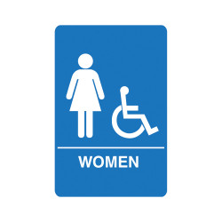 Palmer Fixture IS1004 Women's Accessible ADA Restroom Sign