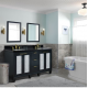 Bellaterra 400990-61D-DG 61" Double Sink Vanity In Dark Gray Finish