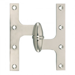 Gruppo Romi F1007W Olive Knuckle Solid Forged Brass Hinge with Washer, Size - 6.0" L x 5.0" W