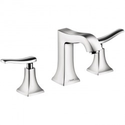 Hansgrohe 31073 Metris C Widespread Faucet 100 w/ Pop-Up Drain, 1.2 GPM