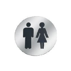 Linnea SGN-76R3 Door Sign, Male/Female, Round