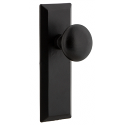 Ageless Iron KEPKEP Keep Long Plate Interior Set w/ Keep Knob, Black Iron