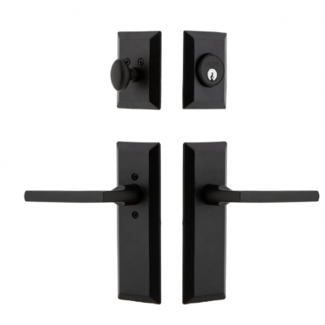 Ageless Iron 657964 Keep Long Plate Entry Set with Dirk Lever
