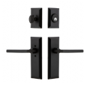 Ageless Iron KEPDRK 68 Keep Long Plate Entry Set w/ Dirk Lever, Black Iron