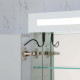 Fine Fixtures AMB3630 Aluminum Top LED Medicine Cabinet 36” X 30”- 3 Doors