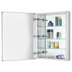 Fine Fixtures AMA Aluminum Without LED Medicine Cabinet