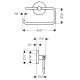 Hansgrohe 040526 Logis Toilet Paper Holder