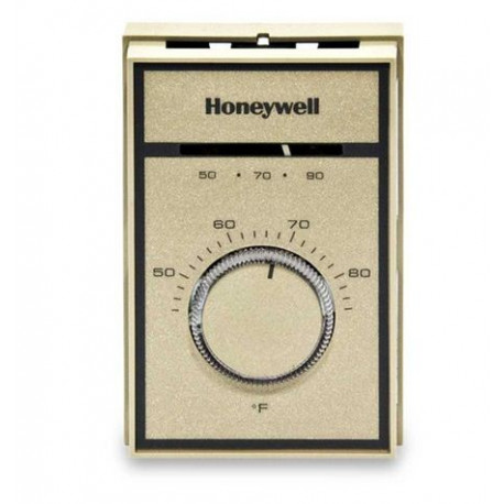 Chatham Brass T651A3018 Honeywell Medium Duty Heating and Cooling Single Pole Double Throw, Degree Range 44-86 Degrees