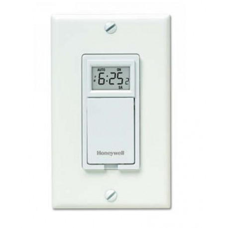 Chatham Brass PLS73 Honeywell Programmable Wall Switch, 2400 Watts, Single Pole or Three-Way