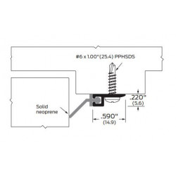 ZERO 8302N 45 Degree Leg Seal - Neoprene