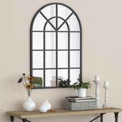 Bain Signature Messina Arched Window-Pane Mirror