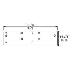 Norton 7786JP Slide Track Backplate for 7500 Closer
