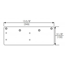 Norton 7788 Narrow Top Rail Drop Plate for 7500 Closer