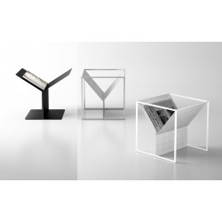 Magnuson ZIN-20 Magazine Rack In Textured Painted Steel Frame