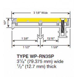 Wooster WP-RN3-A Spectra Profiles For New Concrete Stairs Two Stage Sections Base With Wood