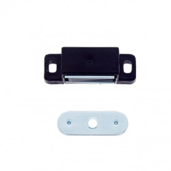 JVJ Hardware Builders Hardware Magnetic Catch w/Strike Plate And Screws, Composition Plastic/Steel