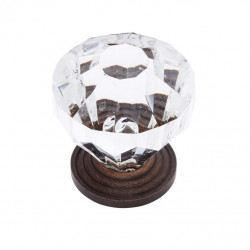 JVJ Hardware 1-1/4" Classic Collection Acrylic Crystal Knob