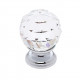 JVJ Hardware 35 Pure Elegance Collection Faceted Flat Top 31% Leaded Crystal Knob, Composition Leaded Crystal and Solid Brass
