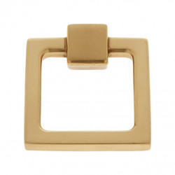 JVJ Hardware 45 mm Sterling Collection Square Ring Pull, Composition Brass