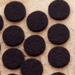 JVJ Hardware Builders Hardware Felt Stop Pad (Bulk), Composition Felt