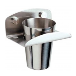 Linnea GH-815-SSS Glass Holder, Finish-Satin Stainless Steel