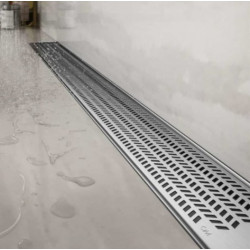 QM Drain 33.100. Nami Delmar Standard Length Flange Edge Linear Drain