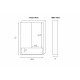 American Imaginations AI-317 Xena Series 23.5-in. W 31-in. H Modern Plywood-Melamine Medicine Cabinet