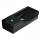 American Imaginations AI-28586 14.7-in. W Wall Mount Black Bathroom Vessel Sink For 1 Hole Left Drilling