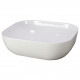 American Imaginations AI-28680 19.9-in. W Above Counter White Bathroom Vessel Sink For Wall Mount Wall Mount Drilling