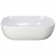 American Imaginations AI-28680 19.9-in. W Above Counter White Bathroom Vessel Sink For Wall Mount Wall Mount Drilling