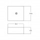 American Imaginations AI-28258 16.1-in. W Above Counter White Bathroom Vessel Sink For Wall Mount Wall Mount Drilling